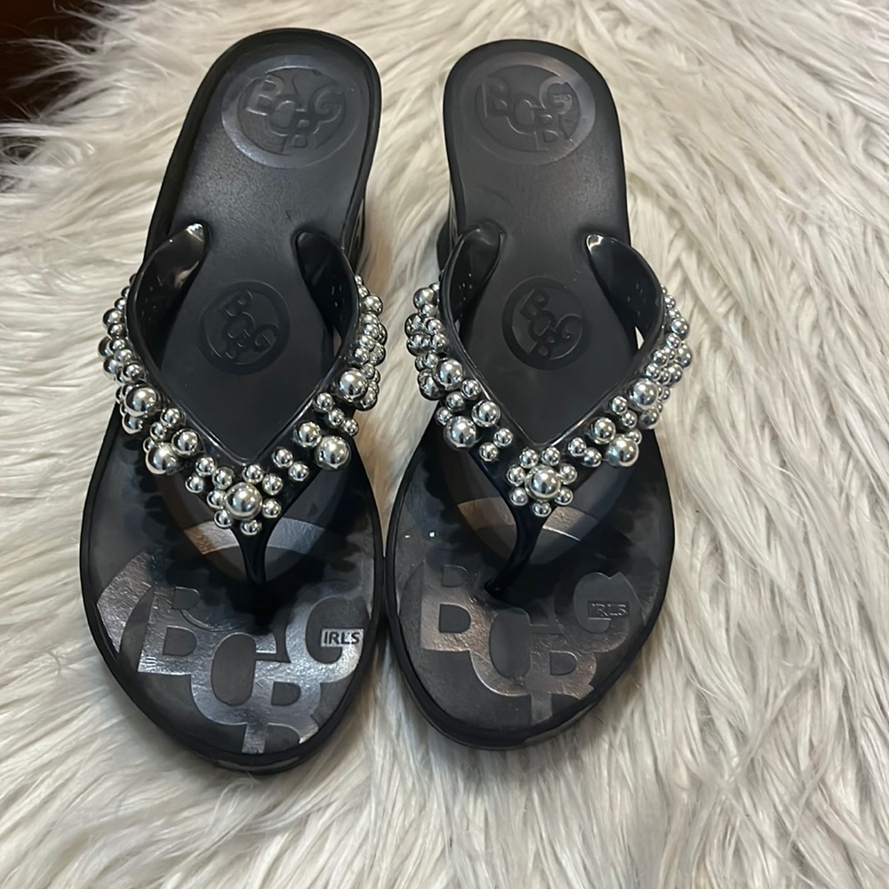 BCBG wedge sandal